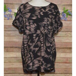 CAbi 3433 Ladies M Black Tate Fireworks Dolman Top Shirt Cuffed Sheeve HiLow Hem